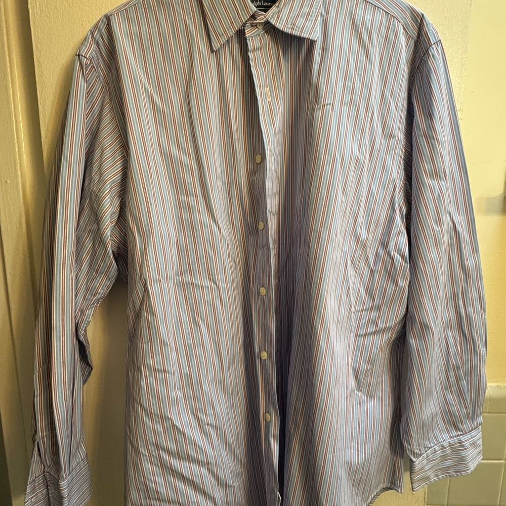 Men's Striped Blue Shirt